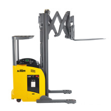 Xilin Capacity 1000kgs 2200lbs max.lift height 6.5m with double scissors Electric Fork Reach Truck